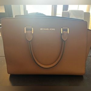 Michael Kors, medium tote bag in camel brown